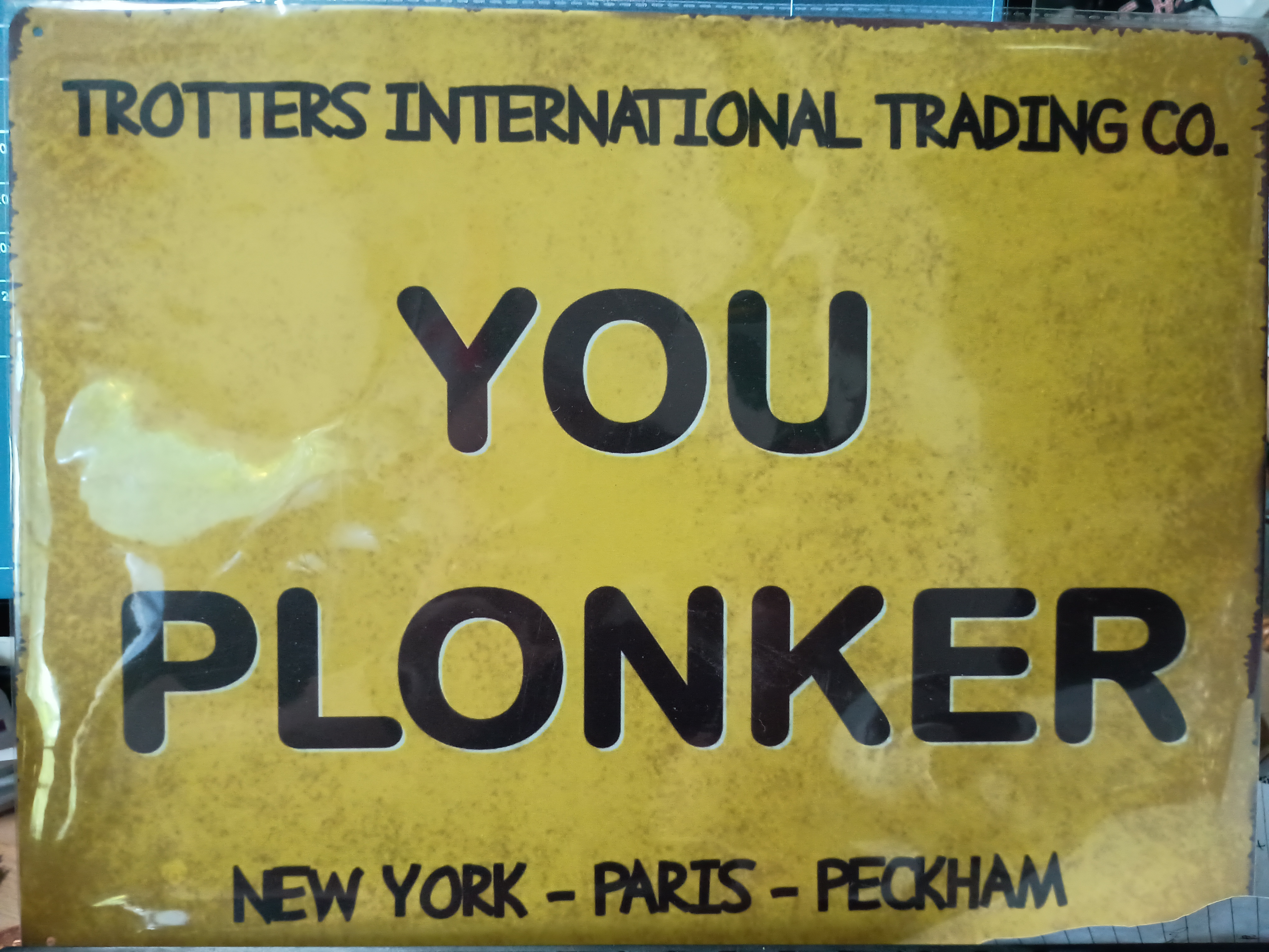Large A3 only fools and horses tin sign
