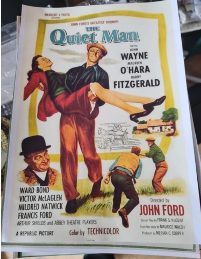 Lot 216: High gloss print with cardboard backing in sleeve