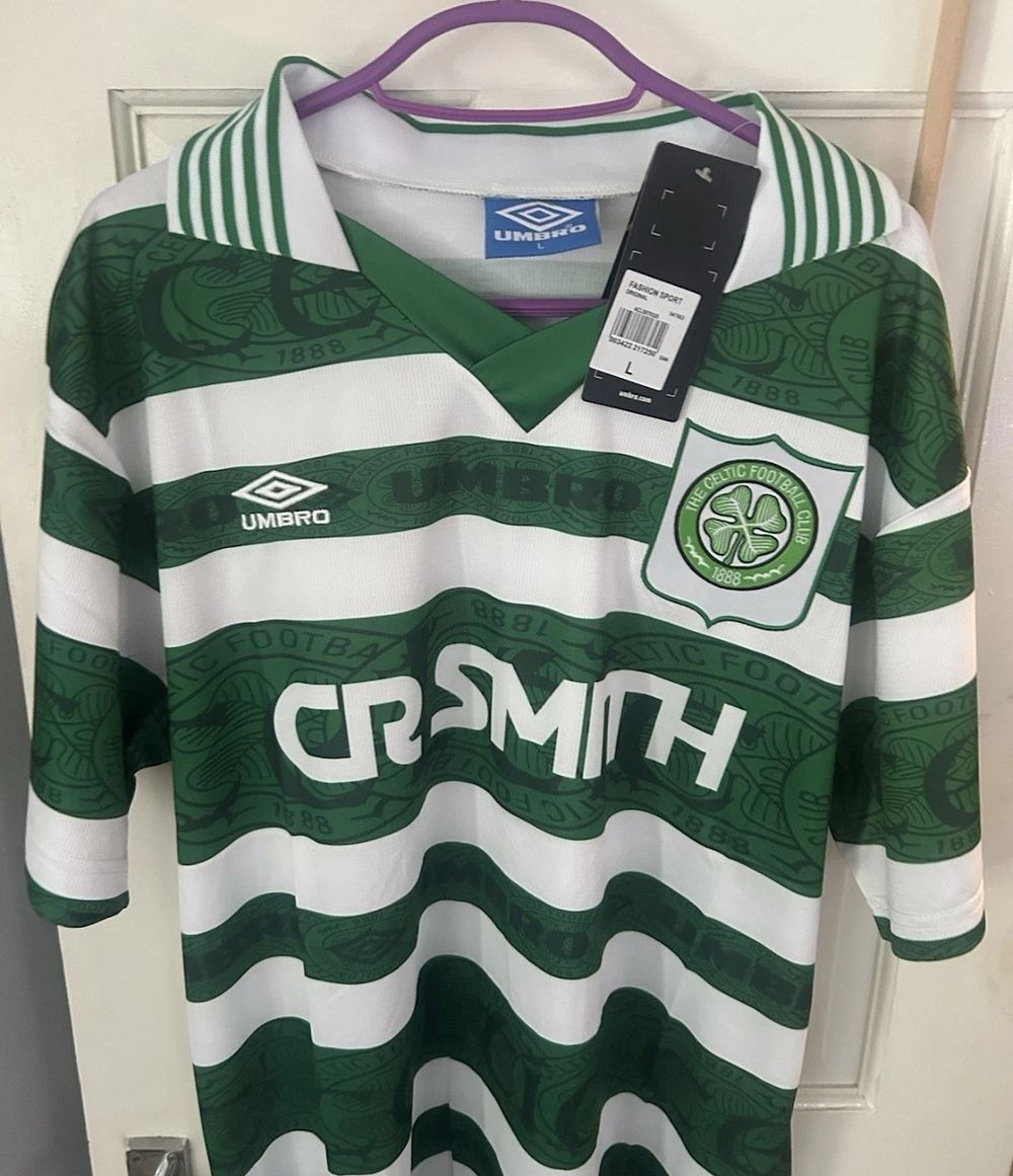 Lot 240: Retro celtic fc Jersey