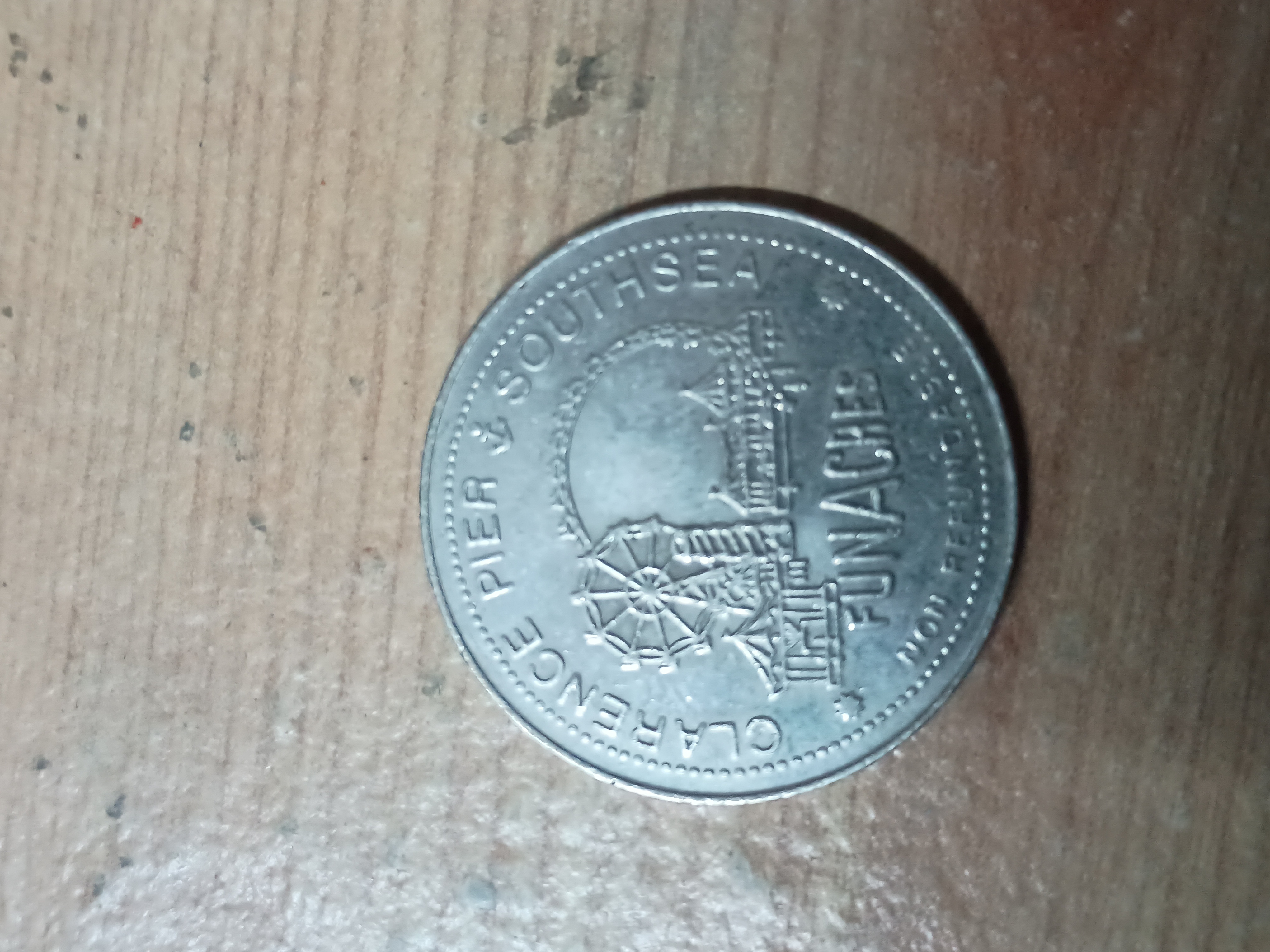Clearance pier vintage token