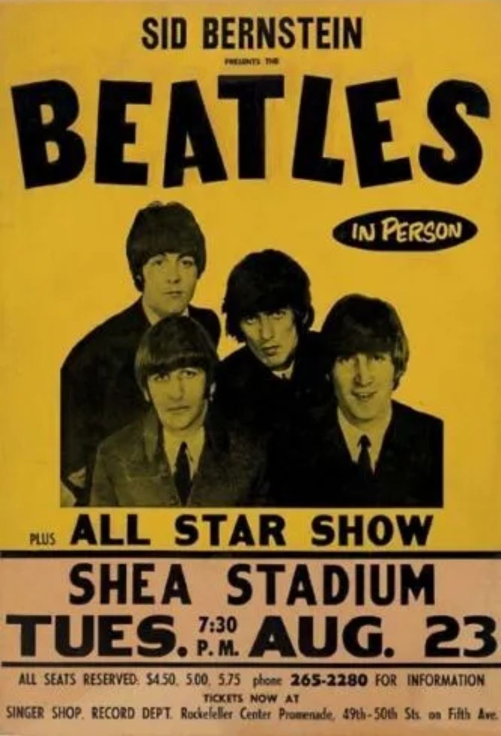 Lot 196: Beetles High gloss print in cardboard sleeve