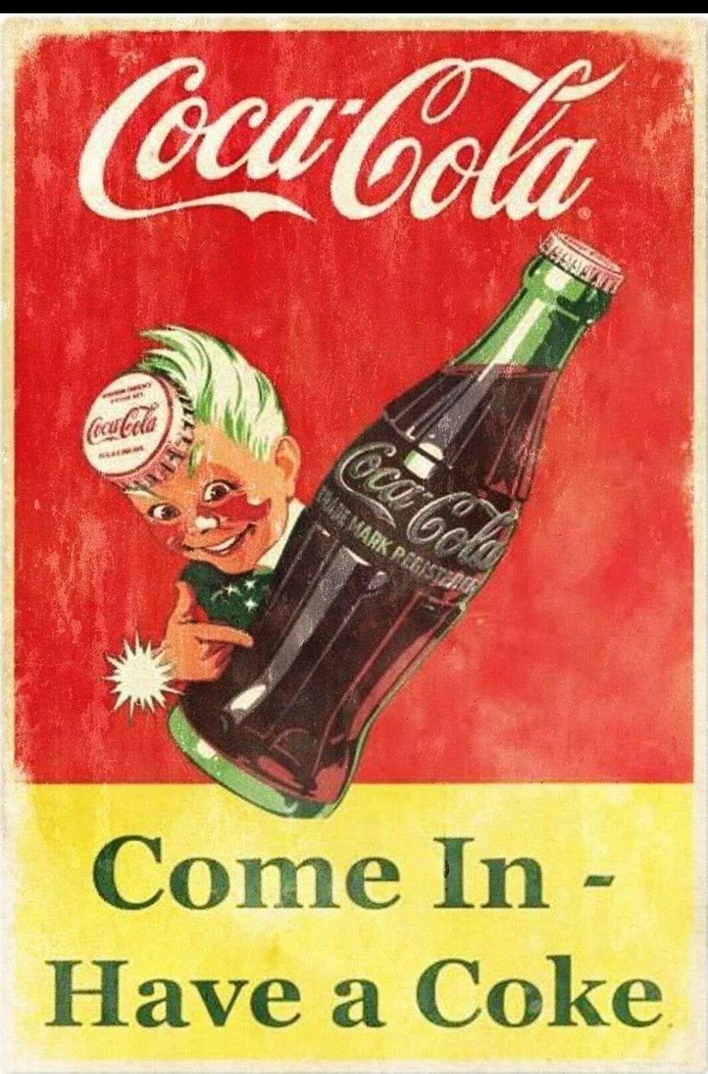 Lot 217: Coca cola High gloss print in cardboard sleeve