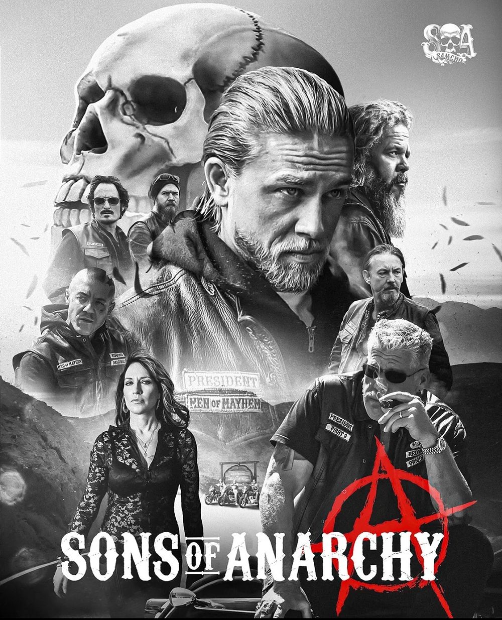 Lot 240: Son's of anarchy high gloss print in cardboard sleeve