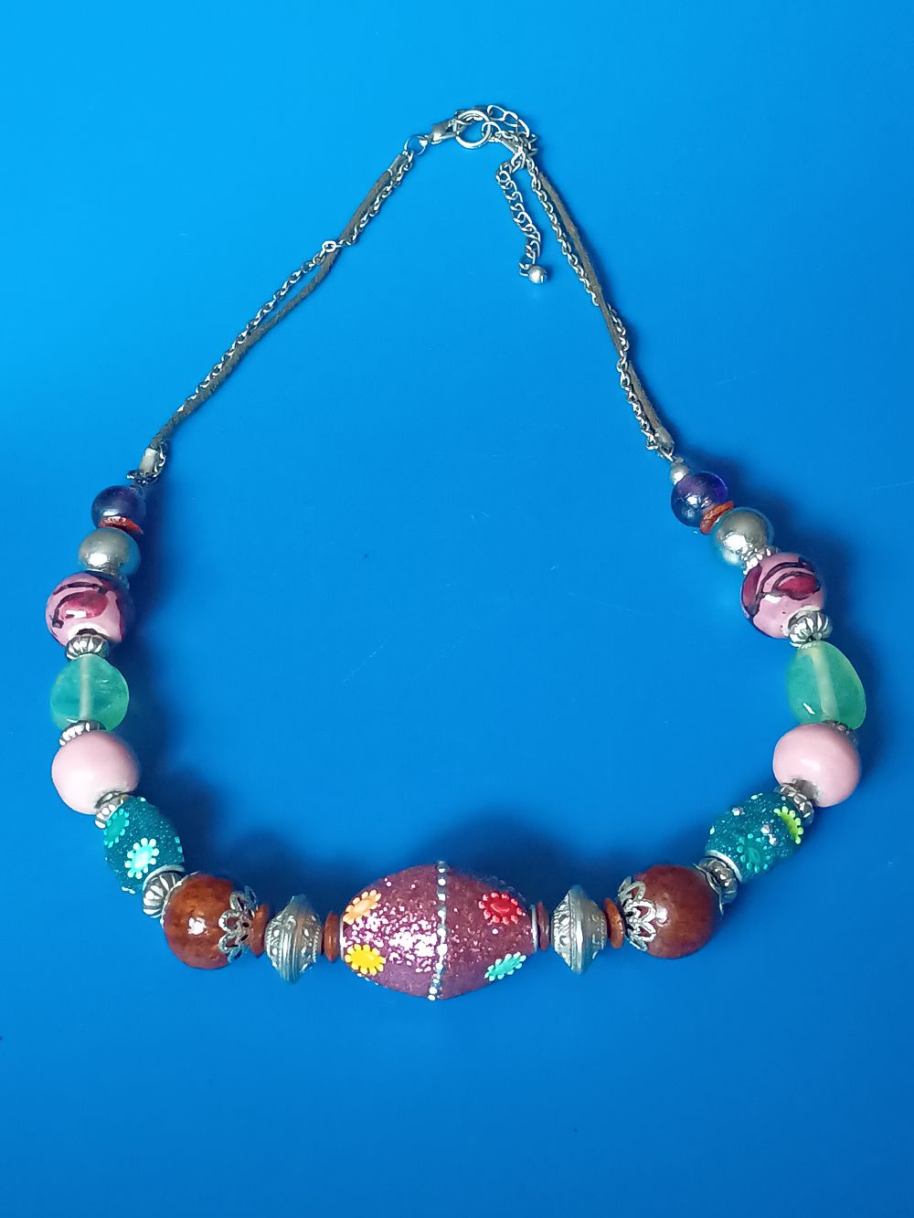 Lot 28: Multi irregular Bead Necklace