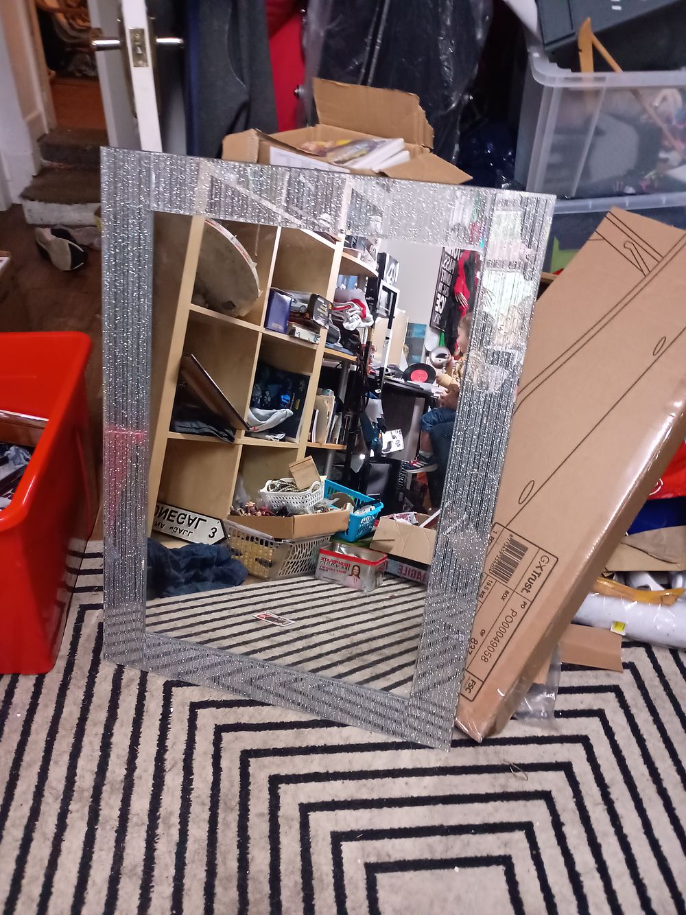 Lot 32: Large mirror