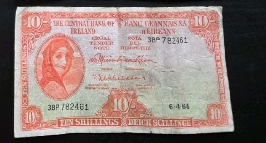 Lot 124: Vintage irish bank note