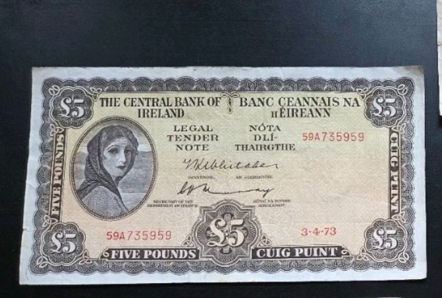 Lot 125: Vintage irish bank note