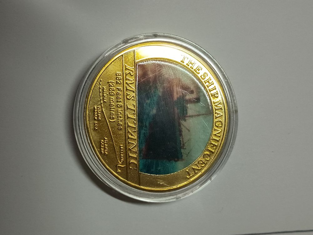 Lot 49: Titanic coin