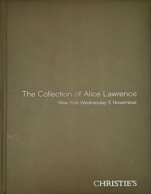 (М) Каталог Christie's. The Collection of Alice Lawrence.