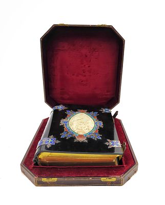 [Феноменальный переплет] Фома Кемпийский. Подражание Иисусу Христу. На франц. яз. Париж, Леон 