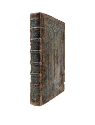 [Дюреровский детский алфавит в переплете первой половины XVI века] Просперо Аквитанский. 