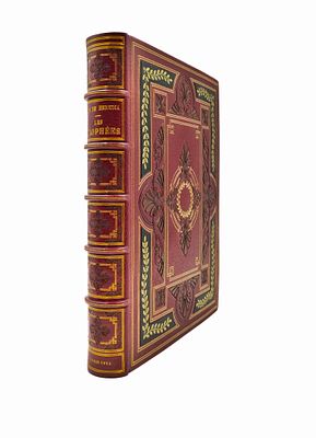 [Эталонный мозаичный переплет] Эредиа Х. Трофеи. С 33 офортами по рисункам Жоржа Рошгросса 