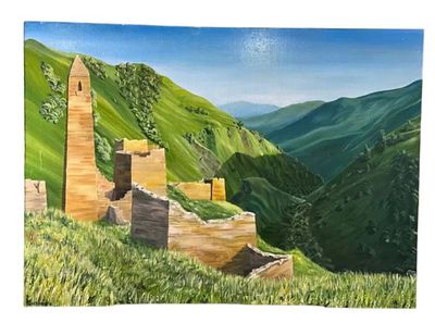 Язира Махмаханова, «Макажой», холст, масло, 90,70