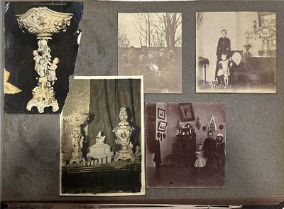 [Альбом богатой семьи 1892-1914 г].Фотографии дачи, интерьеров, кораблей. Размер альбома 20х31 