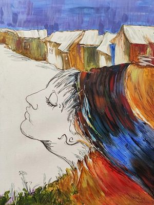 Удалов Константин Николаевич &laquo;Между небом и луной 60х80 х.см.техника 2025 г. . Живопись - это 