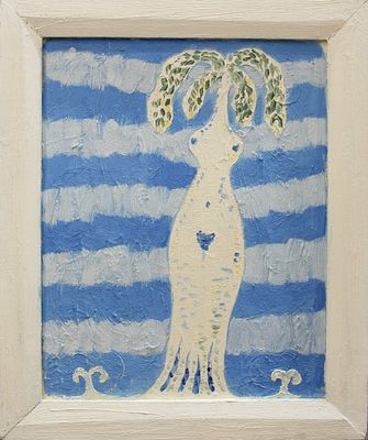 Геннадий Райшев - Белая берёзка. Оргалит, масло 
Геннадий Степанович Райшев (1934–2020) — художник 