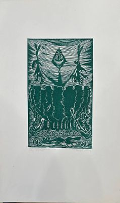 Геннадий Райшев - Шайтан-озорник над бором, 1974. ПРОВЕНАНС: ИЗ СЕМЬИ ХУДОЖНИКА. 
ПУБЛИКАЦИИ: 