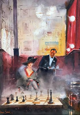 Джабраил Максудов - Ход королевы . АКВАРЕЛЬ