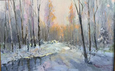 Юрий Кручинкин - Светает . Юрий Николаевич Кручинкин (род. в 1962) – художник-живописец, член Союза 