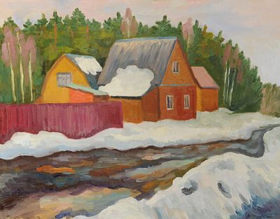 Явишева Татьяна - Весенняя распутица . Татьяна Явишева родилась в 1953 году в гор. Москве. Любовь 