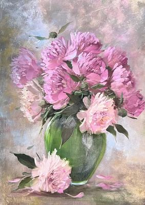 Уздина Ирина - Пионы. холст, масло. 50х70 см 
Ирина Уздина: Живопись, вдохновленная красотой 