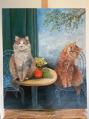 Уздина Ирина - Рандеву. Холст, масло. 60х50 см 
Ирина Уздина: Живопись, вдохновленная красотой 