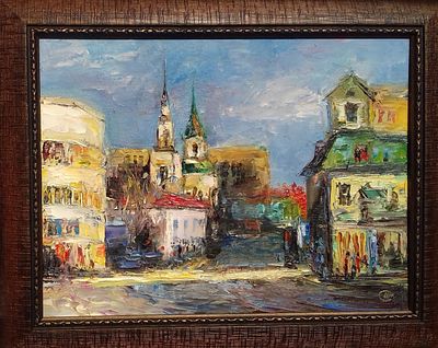 Шимко Светлана - Старая Басманная, Москва. холст на картоне, масло. 30х40 см