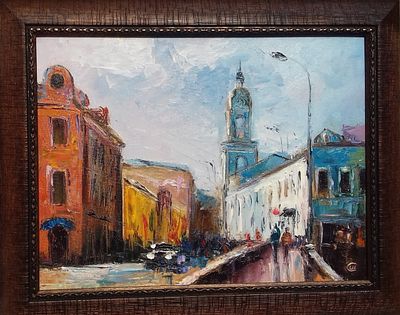Шимко Светлана - Улица Пятницкая, Москва. холст на картоне, масло. 30х40 см