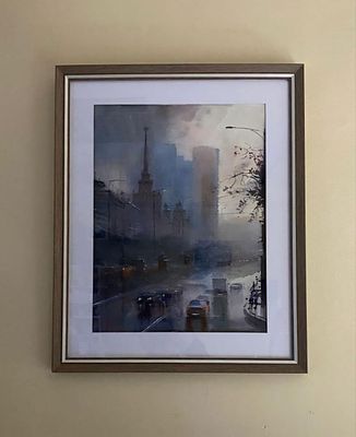 Джабраил Максудов - Москва, бумага, акварель. 50х40 см. ✨ Джабараил Максудов: поэт акварели 