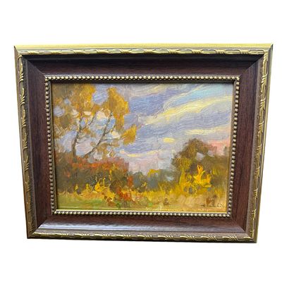 Осипов Дмитрий - Первый день ноября. Картон, масло 20х30 см