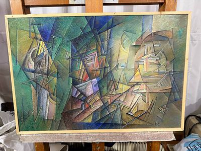 Фёдор Рабичев - Разговор, 2019. ИЗ МАСТЕРСКОЙ ХУДОЖНИКА 
40х60 см. Холст, масло 
Фёдор Леонидович 