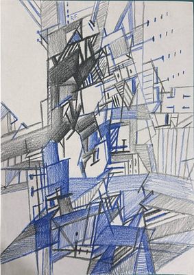 Фёдор Рабичев - Эскиз к картине. БУМАГА, СМЕШАННАЯ ТЕХНИКА.. 
ФОРМАТ А4. ИЗ МАСТЕРСКОЙ ХУДОЖНИКА 