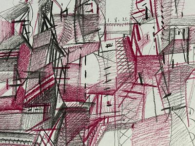 Фёдор Рабичев - Эскиз к картине "Разговор"
. БУМАГА, СМЕШАННАЯ ТЕХНИКА.. 
ФОРМАТ А4. ИЗ 