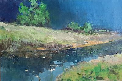 Юрий Кручинкин - Перед грозой . Юрий Николаевич Кручинкин (род. в 1962) – художник-живописец, член 