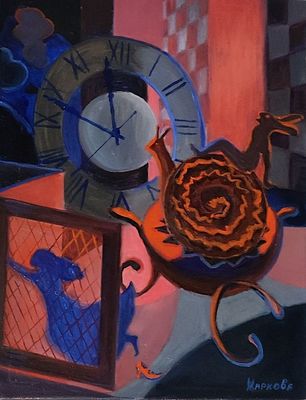 Жаркова Маргарита - "В ногу со временем" 50х40, холст, масло , 2025. Маргарита Жаркова член 