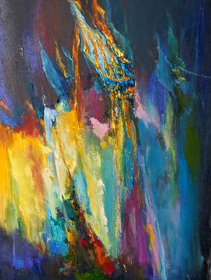 Юрчук Наталья - Пещера Тростниковой флейты. холст, масло. 50х60 см 
Наталия Александровна Юрчук — 