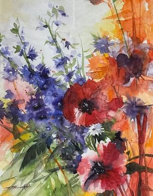 [Весеннее настроение] Казьмин Юрий. 29х38 см 
акварель, бумага.