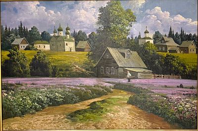 А.Ю.Боровский - Летний пейзаж. Холст, масло. 40х60 см. А.Ю.Боровский родился в 1957 году в городе 