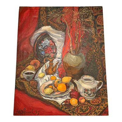 Александр Щербаков - Русско-марокканский натюрморт . Холст, масло 90х110 см