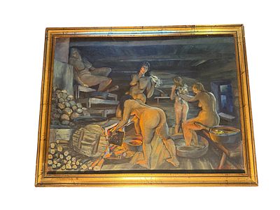 Сергей Щербаков - Русские купальщицы . Холст, масло 70х90 см