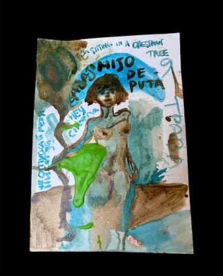 Татьяна Плаксина 
&laquo;Не превращайте мой сад в сырую могилу&raquo; 
30х40 
Бумага, 