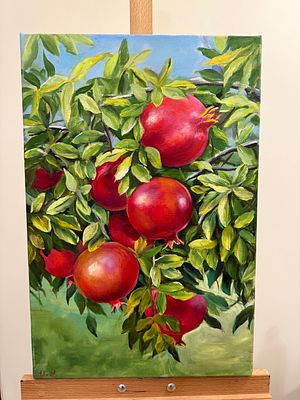 Ирина Уздина - Цвет Граната. 60х40 см. Холст, масло. Ирина Уздина — талантливая русская художница 