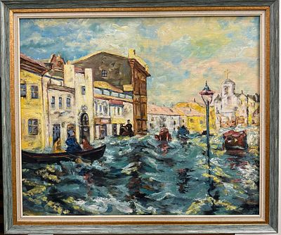 Ирина Уздина - Москва, улица Большая Дорогомиловская. 50х60 см. Холст, масло. Ирина Уздина — 