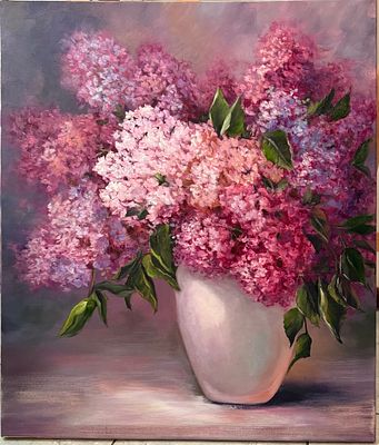 Ирина Уздина - Букет настроения, 70*60, Х/м. Ирина Уздина — талантливая русская художница 