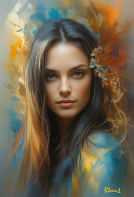 Алекс Дi - Очарование. 50х70 см. Холст, digital art. Digital Art (цифровая живопись). Выполняются 