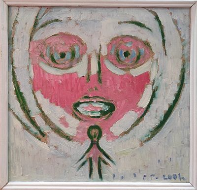 Геннадий Степанович Райшев (1 ноября 1934 – 8 ноября 2020) - Удивлённый красотой. 2001. ДВП/ 