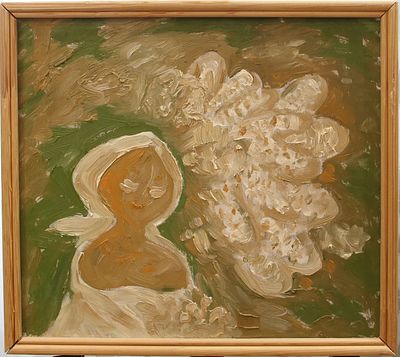 Геннадий Степанович Райшев (1934-2020) - Черёмуха зацвела
2001 (?). ДВП/ масло. 30,7x34,5 см. В 