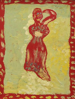 Геннадий Степанович Райшев (1 ноября 1934 – 8 ноября 2020) - Женщина в поле
1992. ДВП, масло. 20 