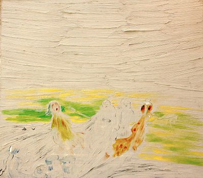 Геннадий Степанович Райшев (1 ноября 1934 – 8 ноября 2020) - Песня
1980 г.(?) ДВП, масло. 44x50 см 