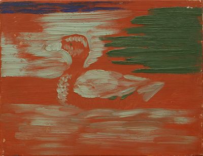 Геннадий Степанович Райшев (1 ноября 1934 – 8 ноября 2020) - Свиязь. Из серии &laquo;Утки&raquo;. 1985. ДВП 